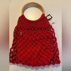Red Crochet Bag